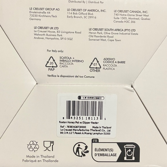 Le Creuset Honey Pot in Soleil Yellow Ceramic with Wooden Dipper - Picture 4 of 4